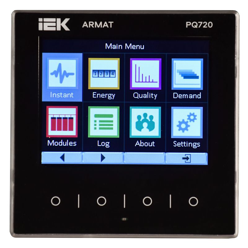 Анализатор качества электроэнергии PQ720 ARMAT IEK AR-PQ23-6-3-4-TFT
