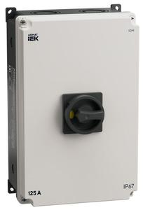 Выключатель-разъединитель 3п 125А SDM IP67 в пластик. боксе ARMAT IEK AR-SDM-21-125