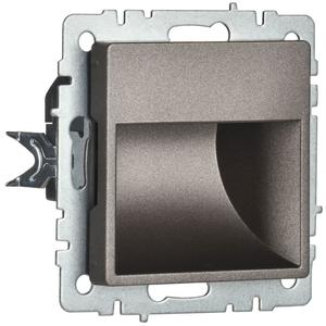 Подсветка светодиодная BRITE встраив. ПЛ20-БрТБ механизм бронза IEK BR-FL20-K45