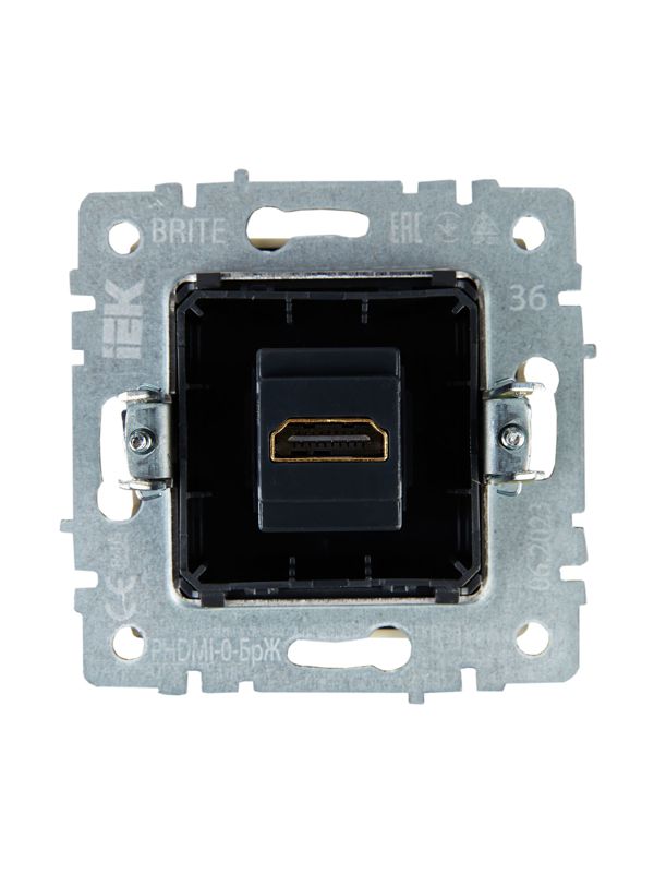 Розетка СП BRITE HDMI РHDMI-0-БрЖ механизм жемчуж. IEK BR-H10-K36