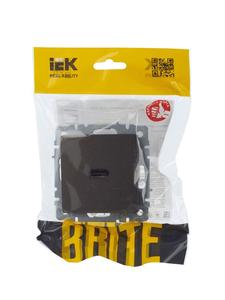 Розетка СП BRITE HDMI РHDMI-0-БрТБ механизм бронза IEK BR-H10-K45
