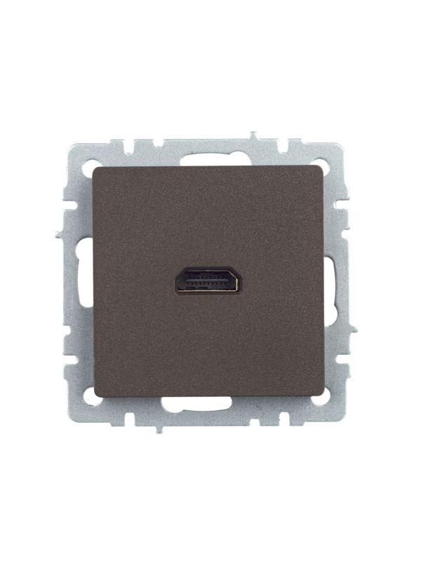 Розетка СП BRITE HDMI РHDMI-0-БрТБ механизм бронза IEK BR-H10-K45