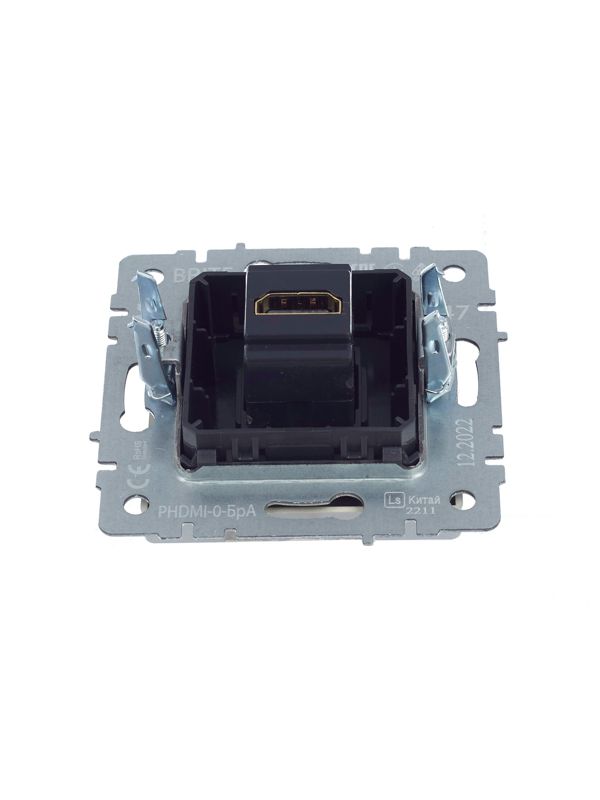 Розетка СП BRITE HDMI РHDMI-0-БрА механизм алюм. IEK BR-H10-K47