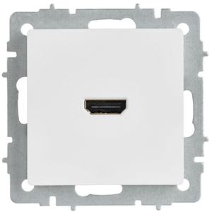 Розетка HDMI СП BRITE РHDMI-0-БрАБ механизм арктич. бел. IEK BR-H10-K91
