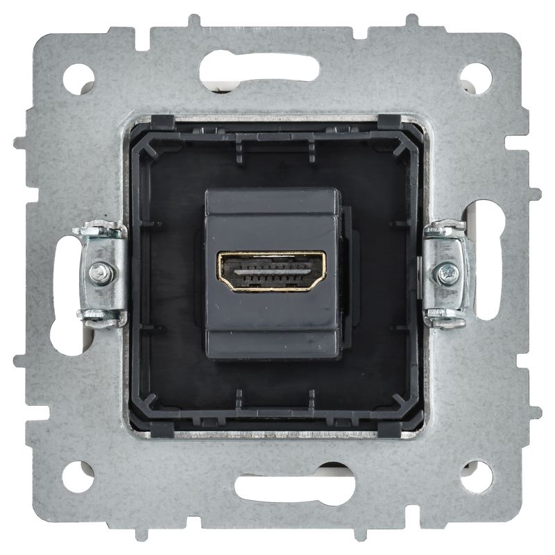 Розетка HDMI СП BRITE РHDMI-0-БрАБ механизм арктич. бел. IEK BR-H10-K91