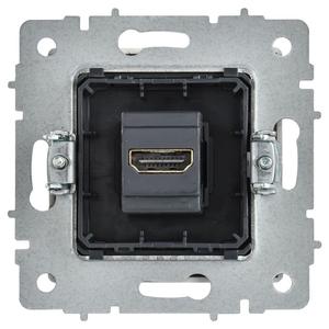 Розетка HDMI СП BRITE РHDMI-0-БрАБ механизм арктич. бел. IEK BR-H10-K91