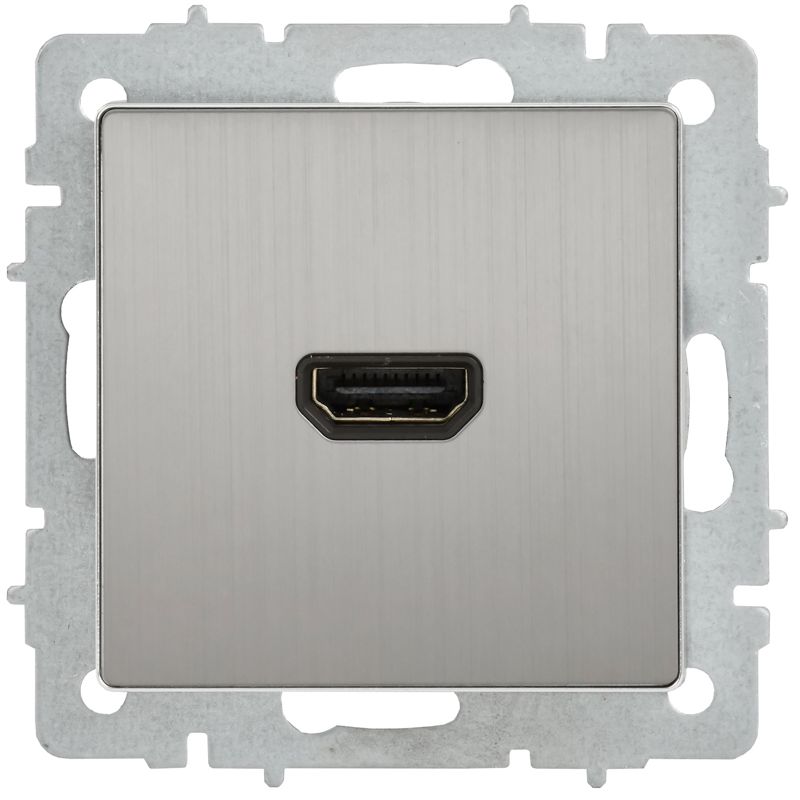 Розетка СП BRITE РHDMI-0-БрГН HDMI механизм метал. хром/никель IEK BR-H10-M-K23
