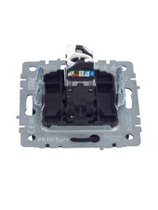 Розетка компьютерная СП RJ45 кат.5E BRITE РК10-БрЧ механизм черн. IEK BR-K10-1-K02