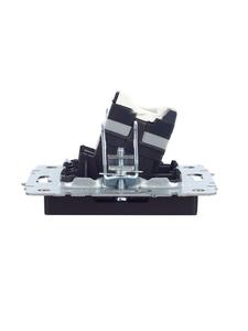 Розетка компьютерная СП RJ45 кат.5E BRITE РК10-БрЧ механизм черн. IEK BR-K10-1-K02
