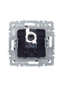 Розетка компьютерная СП RJ45 кат.5E BRITE РК10-БрТБ механизм бронза IEK BR-K10-1-K45