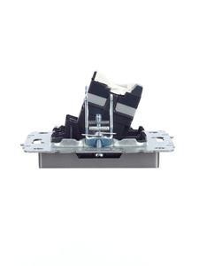 Розетка компьютерная СП RJ45 кат.5E BRITE РК10-БрС механизм сталь IEK BR-K10-1-K46