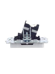 Розетка компьютерная СП RJ45 кат.5E BRITE РК10-БрА механизм алюм. IEK BR-K10-1-K47