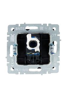 Розетка компьютерная СП RJ45 кат.6 BRITE РК11-БрШ механизм шампань IEK BR-K10-2-K37