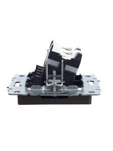 Розетка компьютерная 2-м СП BRITE RJ45 кат.5E РК10-2-БрТБ механизм бронза IEK BR-K20-1-K45