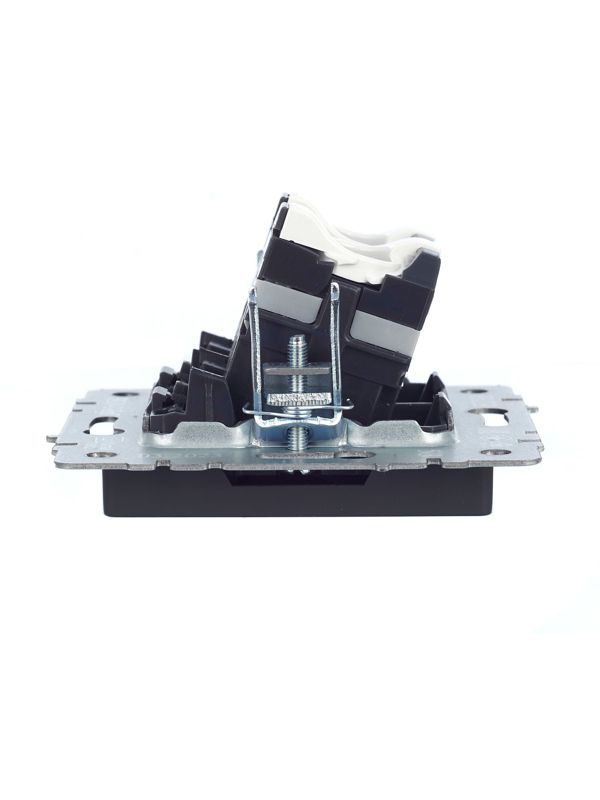 Розетка компьютерная 2-м СП BRITE RJ45 кат.5E РК10-2-БрГ механизм графит IEK BR-K20-1-K53
