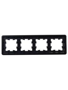 Рамка 4-м BRITE РУ-4-1-Бр метал. черн. RE IEK BR-M42-M-01-K02