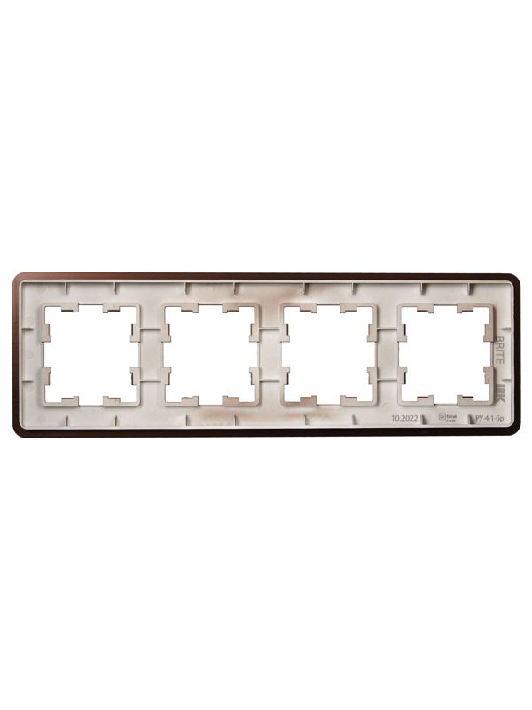 Рамка 4-м BRITE РУ-4-1-Бр метал. коричн. RE AL IEK BR-M42-M-21-K30