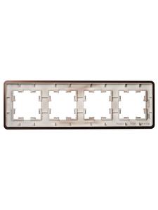Рамка 4-м BRITE РУ-4-1-Бр метал. коричн. RE AL IEK BR-M42-M-21-K30