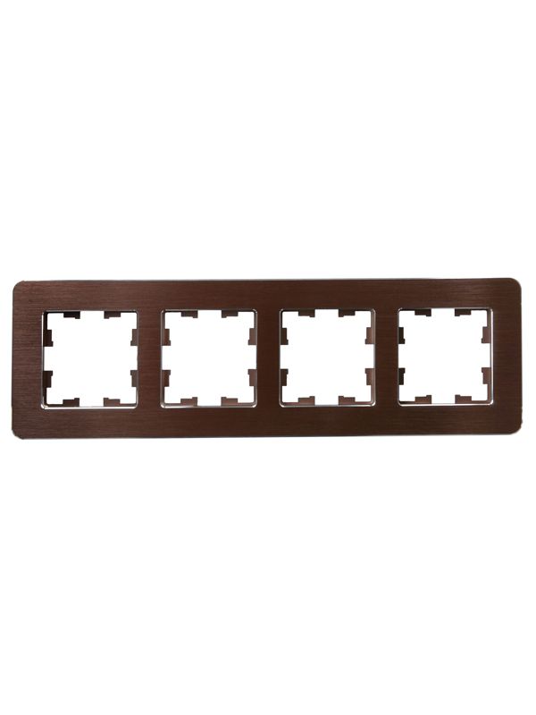Рамка 4-м BRITE РУ-4-1-Бр метал. коричн. RE AL IEK BR-M42-M-21-K30