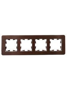 Рамка 4-м BRITE РУ-4-1-Бр метал. коричн. RE AL IEK BR-M42-M-21-K30