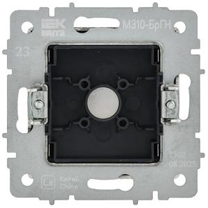 Заглушка BRITE МЗ10-БрГН с суппортом механизм метал. хром/никель IEK BR-PL10-M-K23
