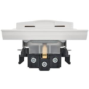 Розетка с крышкой Brite 16А IP44 РСбш10-3-44-БрБ механизм бел. в сб. IEK BR-R16-16-44-K01-F-PRO