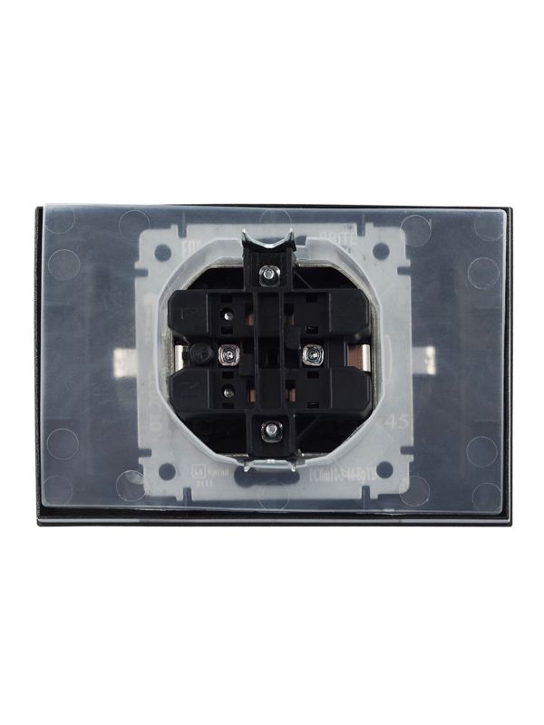 Розетка 2-м СП BRITE 16А в сборе IP44 с крышкой бронза IEK BR-R26-16-44-K45-F