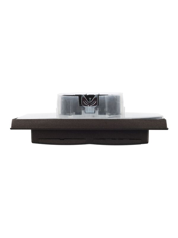 Розетка 2-м СП BRITE 16А в сборе IP44 с крышкой бронза IEK BR-R26-16-44-K45-F