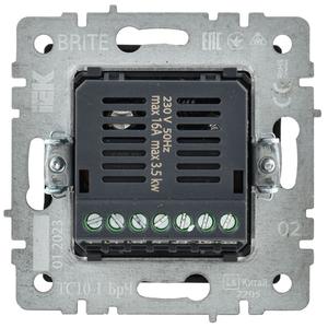 Термостат электронный с индик. BRITE СП IP20 ТС10-1-БрЧ механизм черн. IEK BR-RT11-K02