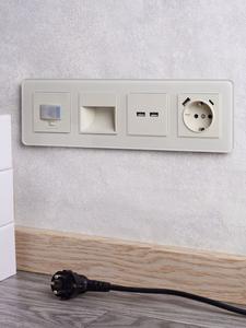 Розетка BRITE USB A+A 3.1А РЮ10-1-БрКр механизм беж. IEK BR-U21-D31-K10