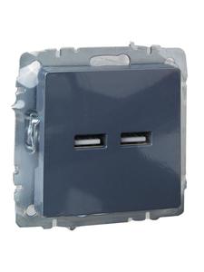 Розетка BRITE USB A+A 3.1А РЮ10-1-БрМ механизм маренго IEK BR-U21-D31-K35