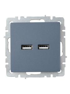 Розетка BRITE USB A+A 3.1А РЮ10-1-БрМ механизм маренго IEK BR-U21-D31-K35