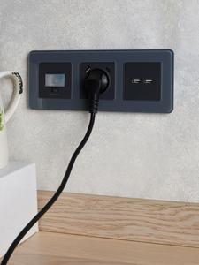Розетка BRITE USB A+A 3.1А РЮ10-1-БрГ механизм графит IEK BR-U21-D31-K53