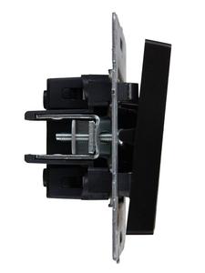 Выключатель 2-кл. СП BRITE ВС10-2-1-БрЧ 10А с индик. механизм черн. IEK BR-V20-1-10-K02