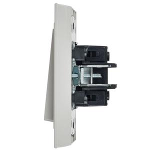 Выключатель проходной 2-кл. СП BRITE ВС10-2-6-БрБ 10А механизм бел. IEK BR-V22-0-10-K01