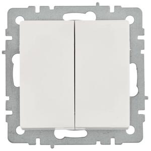 Выключатель проходной 2-кл. Brite 10А ВС10-2-6-БрБ механизм бел. IEK BR-V22-0-10-K01-PRO