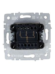 Выключатель 3-кл. СП BRITE ВС10-3-0-БрА 10А механизм алюм. IEK BR-V30-0-10-K47