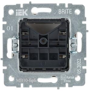 Вывод кабеля BRITE МВ10-БрБ механизм бел. IEK BR-VK10-0-K01