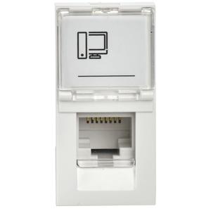 Розетка компьютерная 1-м 1мод. RJ45 кат.5E UTP механизм PRIMER IEK CKK-40D-RI1-K01