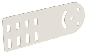 Пластина шарнирная H=80мм RAL 9016 IEK CLM51D-PSH-080-9016