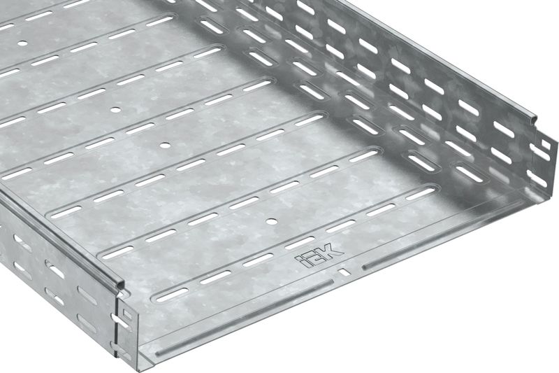 Лоток листовой перфорир. 400х80 L2000 сталь 1мм оцинк. IEK CLP10-080-400-2