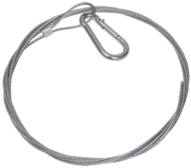 Трос стальной с карабином 10м IEK CLP1M-SRC-2-10