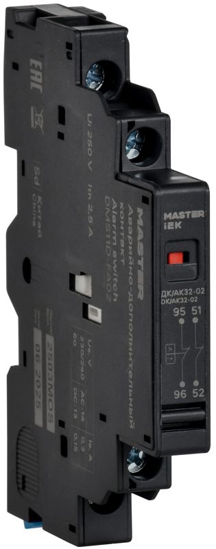 Контакт аварийный-доп. ДК/АК32-02 KARAT IEK DMS11D-FA02