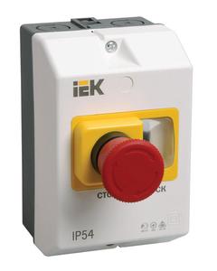 Оболочка защитная с кноп. "СТОП" IP54 KARAT IEK DMS11D-PC55