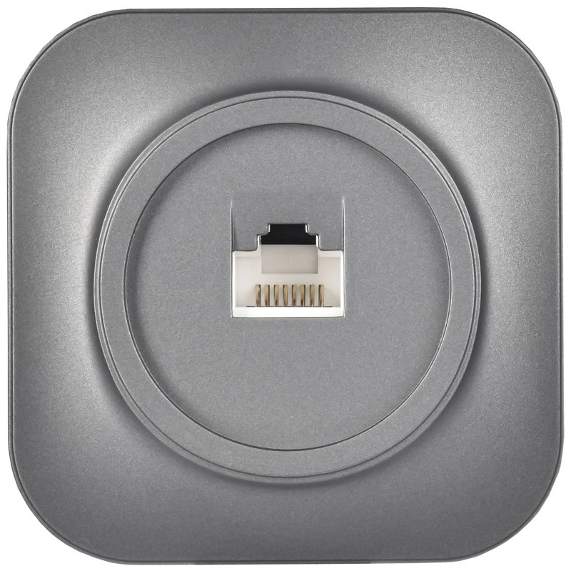 Розетка компьютерная ОП RJ45 кат.5E GLORY РК10-ХСм сталь матов. IEK EKH10-K46M