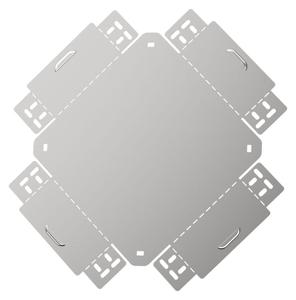 Ответвитель для лотка 100х100 0.6мм ESCA 3 IEK ES3-KR-100-100-06