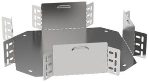 Ответвитель для лотка 100х150 0.6мм ESCA 3 IEK ES3-KR-100-150-06