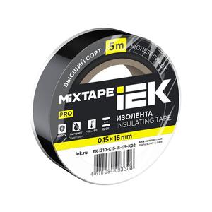 Изолента 0.15х15мм (рул.5м) черн. IEK EX-IZ10-C15-15-05-K02