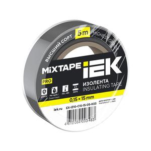 Изолента 0.15х15мм (рул.5м) сер. IEK EX-IZ10-C15-15-05-K03