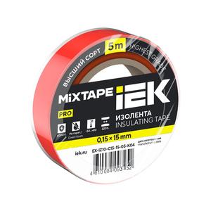 Изолента 0.15х15мм (рул.5м) красн. IEK EX-IZ10-C15-15-05-K04